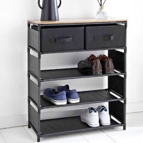 Michigan+3+Tier+Shoe+Rack+with+2+Drawer