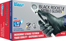 TGC+Black+Rocket+Nitrile+Gloves+100+Pack