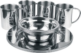Snatch+Stainless+Steel+Camp+Crockery+Set