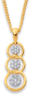 9ct-Diamond-Circle-Pendant on sale