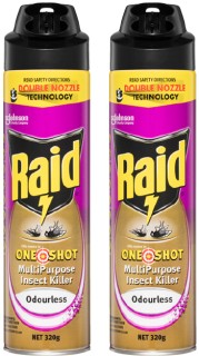 Raid+One+Shot+Double+Nozzle+Multi+Insect+Killer+320g