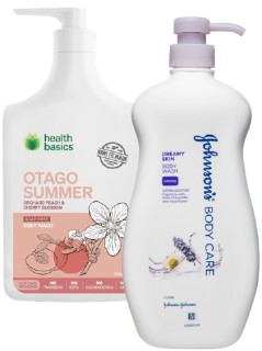 Johnsons-Body-Wash-1L-or-Health-Basics-950ml on sale