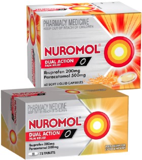 Nuromol-Tablets-72s-or-Nuromol-Liquid-Capsules-60s on sale