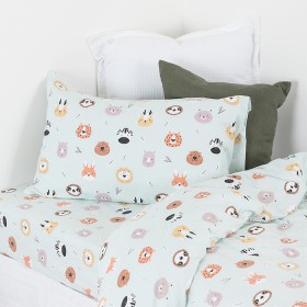 Hush+Baby+Forest+Animal+Flannelette+Cot+Cover