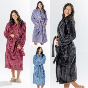 Design-Republique-Ribbed-Super-Plush-Robe on sale