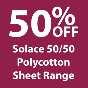 50-off-Solace-5050-Polycotton-Sheet-Range on sale