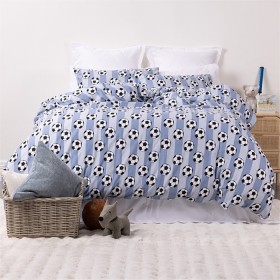 Hush+Kids+Soccer+Flannelette+Duvet+Cover+Set
