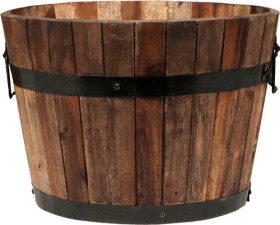 Northcote+Pottery+37cm+Half+Barrel+Planter