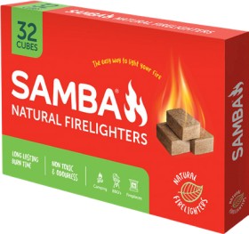 NEW-Samba-Natural-Firelighters-Pack-of-32 on sale