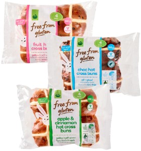 Woolworths-Free-From-Gluten-Hot-Cross-Buns-4-Pack on sale