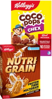 Kelloggs-Nutri-Grain-470g-Special-K-or-Coco-Pops-Chex-500g on sale
