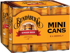 Bundaberg+200ml+Mini+Cans+6+Pack