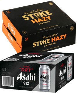Stoke+Craft+Beer+Cans+or+Asahi+Super+Dry+Cans+12+Pack