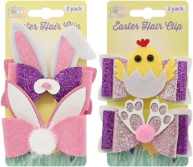 Easter+Glitter+Hair+Clip+2+Pack