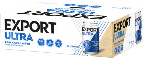 Export-Ultra-Low-Carb-24-x-330mL-Cans on sale