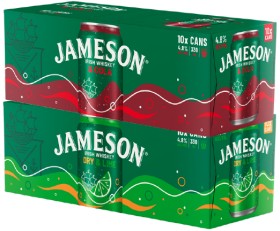 Jameson+%26amp%3B+Cola+or+Dry+%26amp%3B+Lime+4.8%25+10+x+330mL+Cans