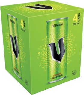 V-Energy-Drink-Range-4-x-250L-Cans on sale