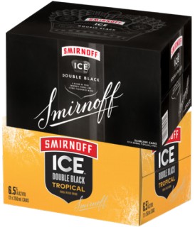 NEW-Smirnoff-Ice-Double-Black-7-or-Tropical-65-12-x-250mL-Cans on sale