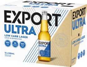 Export-Ultra-Low-Carb-15-x-330mL-Bottles on sale