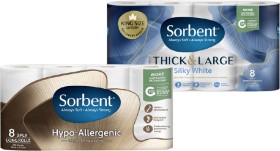 Sorbent-Toilet-Tissue-Long-Roll-or-Thick-Large-8-Pack on sale