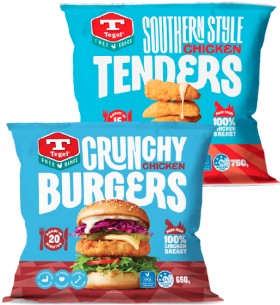 Tegel-Free-Range-Burgers-Tenders-Steaks-or-Bites-650-750g on sale