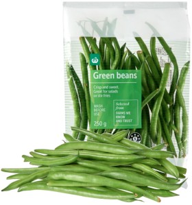 Woolworths-Green-Beans-250g on sale
