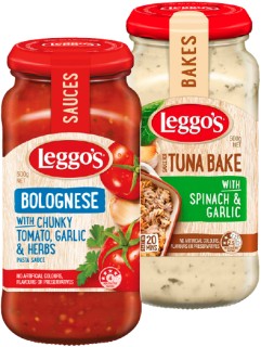 Leggos-Pasta-Sauce-or-Bakes-490-500g on sale