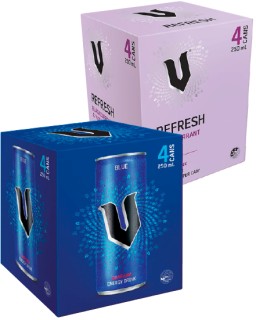 V+Energy+or+Refresh+250ml+Cans+4+Pack