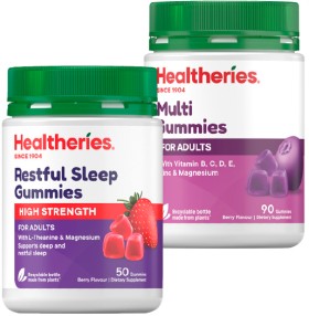 Healtheries-Gummies-50-90s on sale