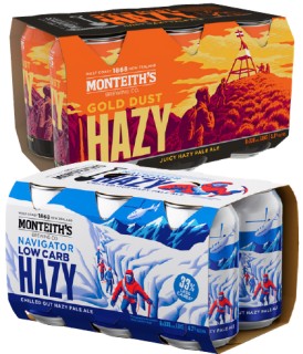 Monteiths-Craft-Beer-Cans-6-Pack on sale