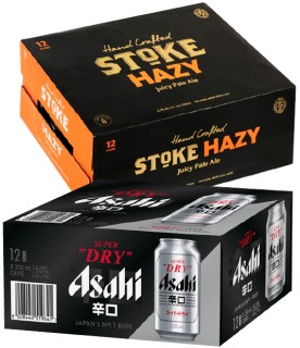 Stoke+Hazy+Cans+or+Asahi+Super+Dry+Cans+12+Pack