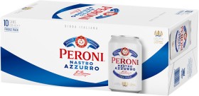 Peroni-Nastro-Azzurro-Cans-10-Pack on sale