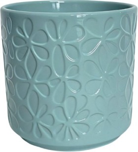 Astin+Sinclair+%26lsquo%3BFlowers%26rsquo%3B+245mm+x+245mm+Indoor+Ceramic+Pot+in+Green