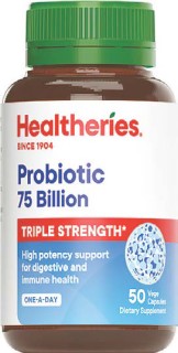 Healtheries-Probiotic-75-Billion-50-Capsules on sale
