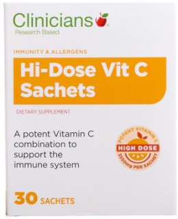 Clinicians+Hi-Dose+Vit+C+Sachets+30+Sachets