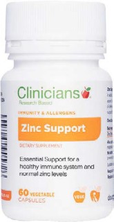 Clinicians-Zinc-Support-60-Capsules on sale