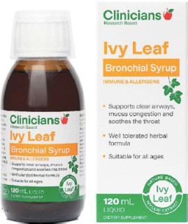 NEW-Over-30-off-RRP-Clinicians-Ivy-Leaf-Bronchial-Syrup-120ml on sale