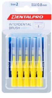 DentalPro-Interdental-Brushes-Yellow on sale