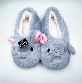 Fuzzy-by-HBCo-Children-Slippers-Animal-Size-XS-1pr on sale