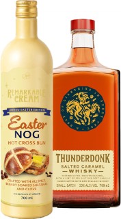 NEW+Remarkable+Cream+Easter+Nog+Hot+Cross+Bun+700ml+or+Thunderdonk+Salted+Caramel+or+Spiced+Maple+Whisky+700ml