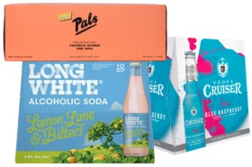 Pals-Range-5-10-x-330ml-Cans-Long-White-Range-48-10-x-320ml-Bottles-or-Cruiser-Range-48-12-x-275ml-Bottles on sale