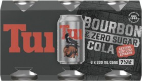 Tui-Bourbon-Cola-Zero-Sugar-7-6-x-330ml-Cans on sale