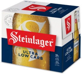 Steinlager+Ultra+Low+Carb+12+x+330ml+Bottles