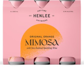 Henlee+Original+Orange+Mimosa+6+x+250ml+Cans
