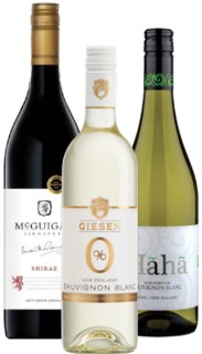 McGuigan+Signature+Shiraz+or+Merlot+1L%2C+Giesen+0%25+Range+or+Haha+Range+750ml