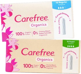 Carefree+Organics+Tampons+16+Pack