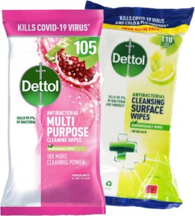 Dettol-Wipes-105110-Pack on sale