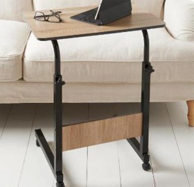 Michigan-Adjustable-Laptop-Table-with-Wheels on sale