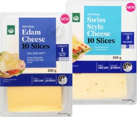 Woolworths-Natural-Cheese-Slices-200g on sale