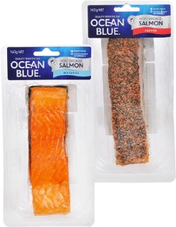 Ocean-Blue-Hot-Smoked-Salmon-160g on sale